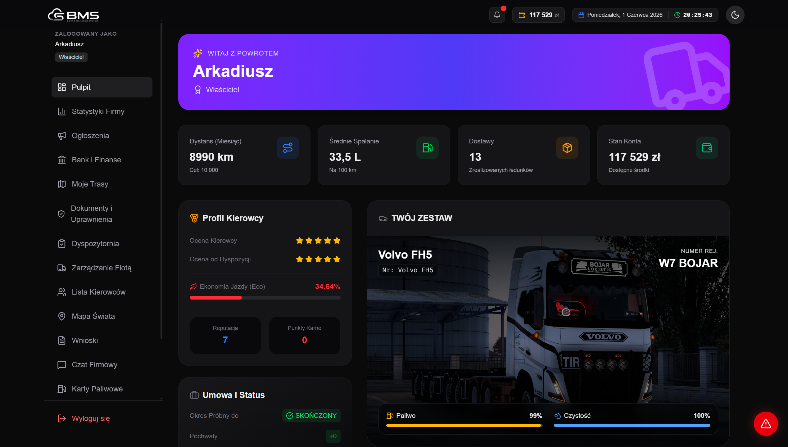 System BMS 3.0 Dashboard